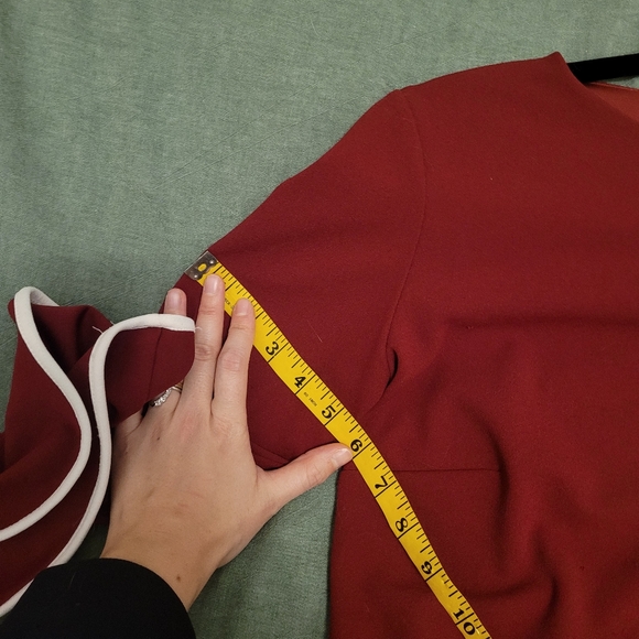 GUC Alexa Admore Red Dress with White Trim Size S - Picture 2 of 11